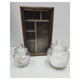 Bathroom Jars for Cotton & QTips & Display Box
