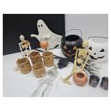 Halloween Decor Buckets, Sign, Light Up Ghost
