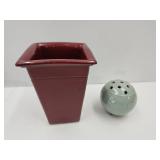 Flower Frog & Portugal Smith & Hawkins 8"H Vase