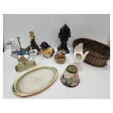VTG Hand Planter, Bird Candle HOlder, Sand Castle+