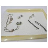 Costume Jewelry, Rhinestone Dangle Earrings,+