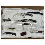 Folding & Fixed Blade Knives Lot