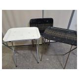 3 Vintage  Metal MCM Dinner Trays Cal-Dak +