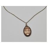Vintage Metallic, Coppery Shimmer Necklace