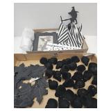Halloween Witch Napkin Holder, Frames, Candles +