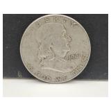 1961 Silver Franklin Half Dollar Coin