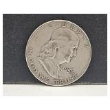 1954  D Silver Franklin Half Dollar Coin