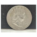 1960 D Silver Franklin Half Dollar Coin
