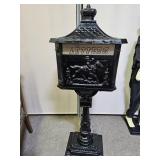 Cast Iron Mail  Box  16 x 44"h