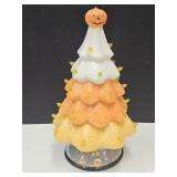 Battery Operated Halloween Ceramic Tree 11" H