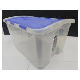 12 Gallon Clear Scissor Lid Tote