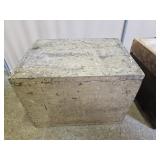 Riveted Wood Box 18" x 18" x 13"T