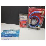 R-134 Pressure Guage & NIP Pipe Heat Tape