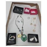 Costume Jewelry Necklace & Earring Sets &1 Single