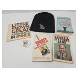 4 Sports Books, Ball State Pin & Stocking Hat