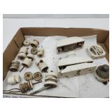 VTG Lot of Porcelain Insulators & Switches
