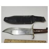 Broken Arrow Big Chief Bowie Knife w Sheath
