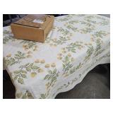Embroidered Bed Spread 92 x 75" & Mattress Pad