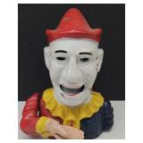 Cast Iron Clown Bank