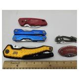 Lot of Cobalt, CAT, Work Knives,+