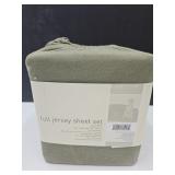 Full Jersey Sheet Set Green