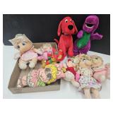 Plush Toys, Barney, Clifford, Muppets