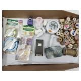 Craft Lot Punches, Wood Spools, Adv Tin,+