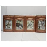 Norman Rockwell Set of 4 Decanters