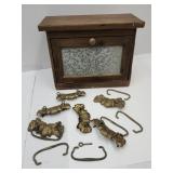 Storage Box w Galvanized Front & Drawer Hardware