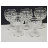 Heisey Victorian Clear Double Ball Stem Glass Ware