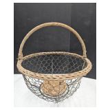 Metal Chicken Wire Basket  12" w x 12" h