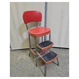 Vintage Red Cosco Chair  Step Stool