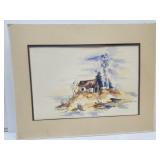 Matted  Lighthouse Art 28" x 22"