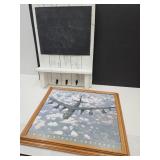 Framed B-52 H Strator Fortress & Wall Mount Shelf