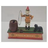 Cast Iron Mechanical Trick Dog Bank