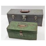 2 Metal Tackle Boxes Up To 19" Wide