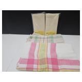 2 Vintage Tablecloth & 8 Fabric Napkins