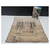 1933 Chicago Fair Tapestry Hand Embroidered Cloth