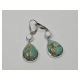 JTV Sterling Silver & Turquoise Earrings