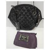 Sharif Black Purse W Cat Keychain 12"