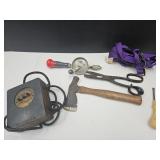 Van Kamp Hatchet Hammer, Stanley Drill, Shears +