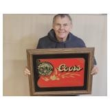 Coors Beer Sign 23" x 20"