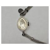 14k Wh Gold Rolex Ladies Watch w Sterling Pendant