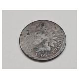 1866 Indian Head Cent Coin