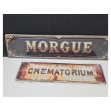 New Halloween Metal Signs See Sizes