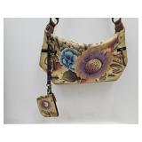 Anuschka  16" Hand Painted Bouquet Purse