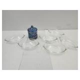 Pyrex Potato Dishes & 4 1/2 " Candy Dish