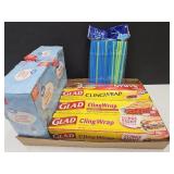 Straws, Cling Wrap, Plastic Spoons & Forks
