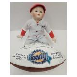 Porcelain Baseball Doll & Football
