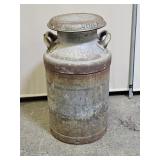 Bowman Chicago Metal Milk Can 24" H